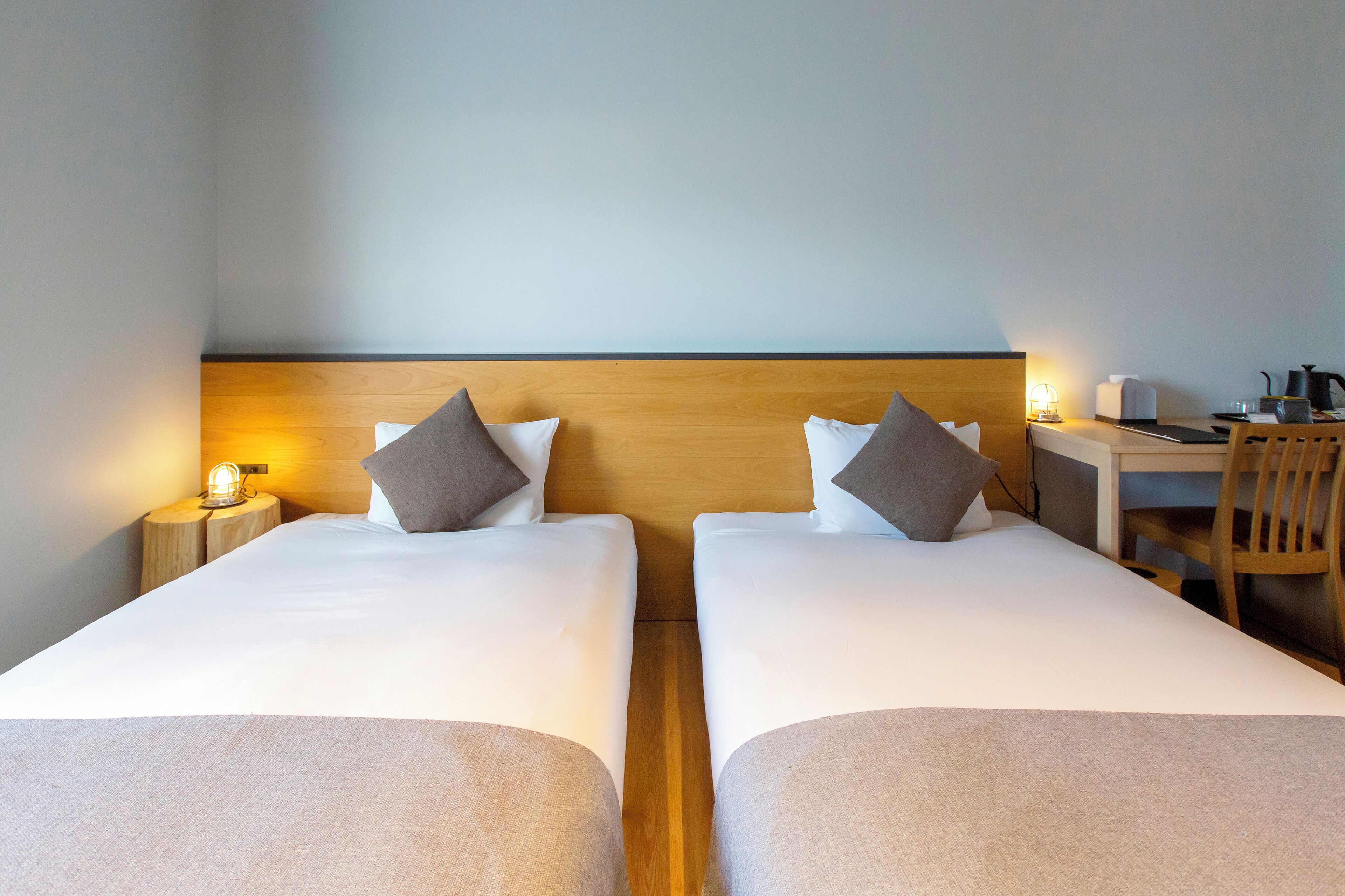 Design Twin Room | Pillowtop beds, in-room safe, individually decorated