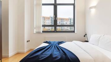 Apartment (1 Bedroom) | 1 bedroom, laptop workspace, iron/ironing board, bed sheets