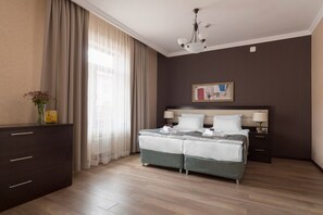 Apartamento standard | 1 quarto, cofres nos quartos, cortinas blackout
