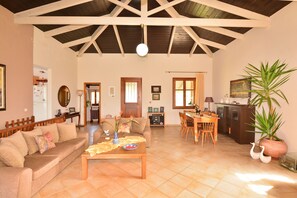 Comfort Villa | Living area - Traditional Villa Amalia Beautiful Sea View (Rethymno)