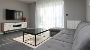 Villa | Living room | TV, fireplace - Villa Nela (Rasa)
