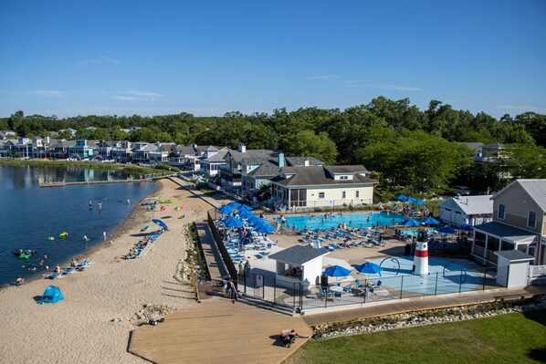 Piscine extérieure, piscine chauffée