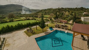 Aerial view - Villa Mirsini - Stone Villa Close to the Beach (Apokoronas)