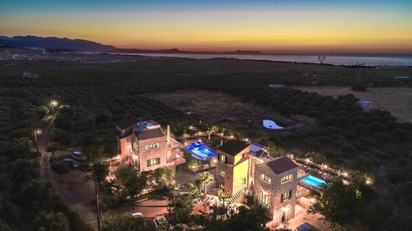 Aerial view - Landscape Paradise Villas (Rethymno)