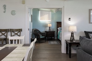 2 bedrooms, iron/ironing board, travel cot, WiFi