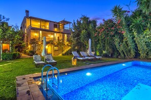 Front of property – evening/night