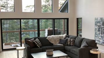 Smart TV, fireplace, foosball, offices
