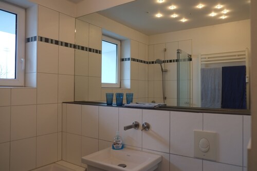 Nice, centrally located apartments in Cologne, tram stop in front of the door.