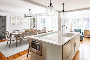 Fridge, microwave, oven, stovetop - Updated 5 Bedroom, 3.5 Bathroom, Walk to Dock Square & 3/4 mile to Goochs Beach! (Kennebunk)
