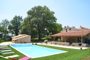 A heated pool