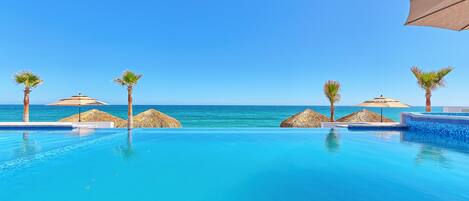 Piscine extérieure, piscine chauffée