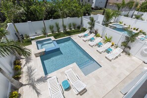 A heated pool - Large Beach Retreat w/ Private Pool & Hot Tub! Dog Friendly! (South Padre Island)