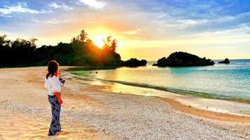 Beach nearby, white sand