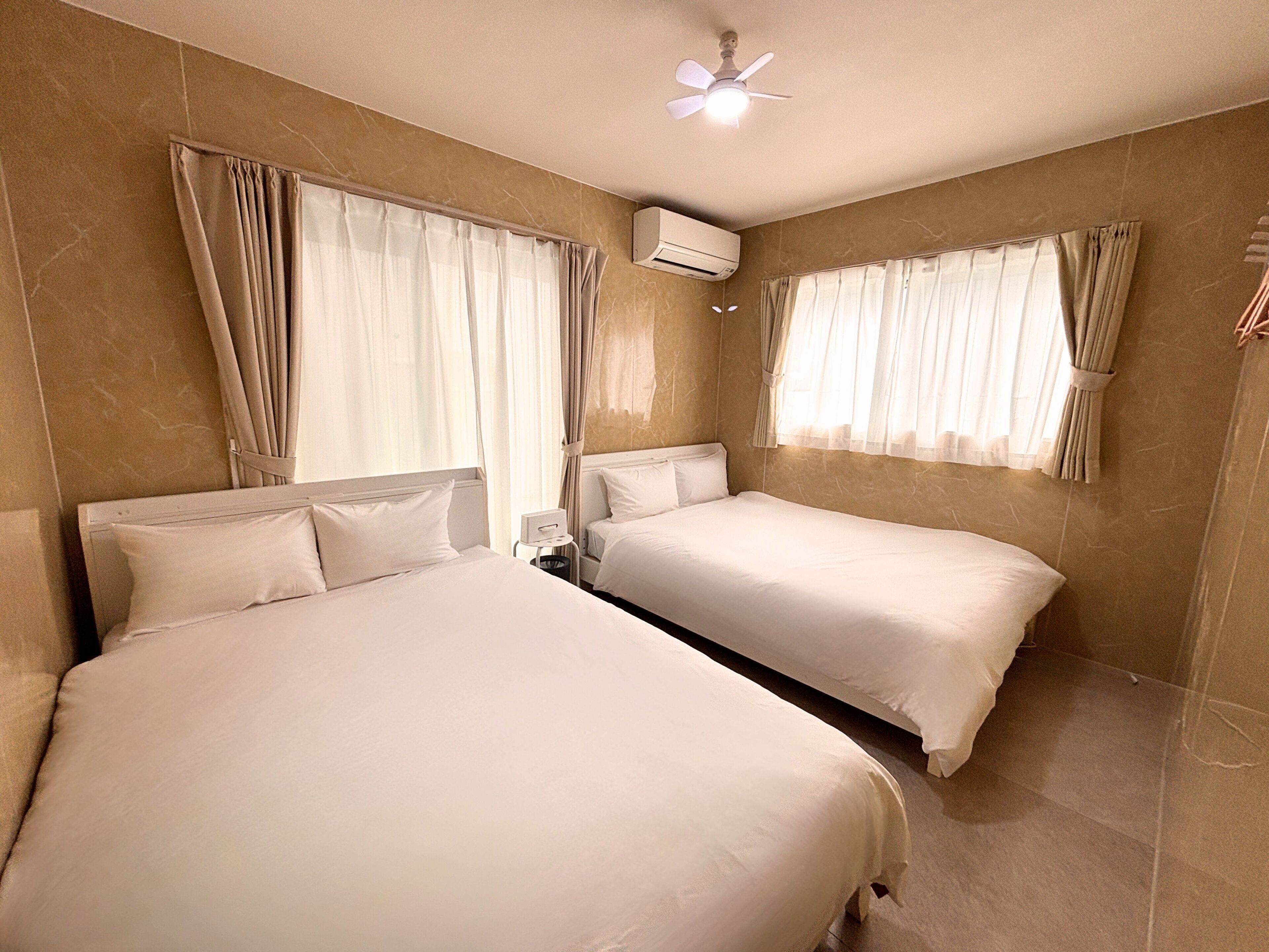 [Max 13people] 4LDK (100m2)/8Beds/BBQ/Parking2CarsOK/Onna3A | 4 bedrooms, iron/ironing board, free WiFi, bed sheets