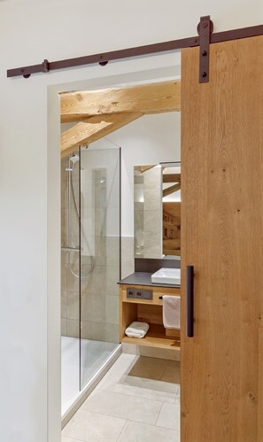 Chambre | Salle de bain | Douche, serviettes fournies