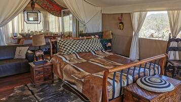 Luxury Tent | Premium bedding, individually decorated, individually furnished