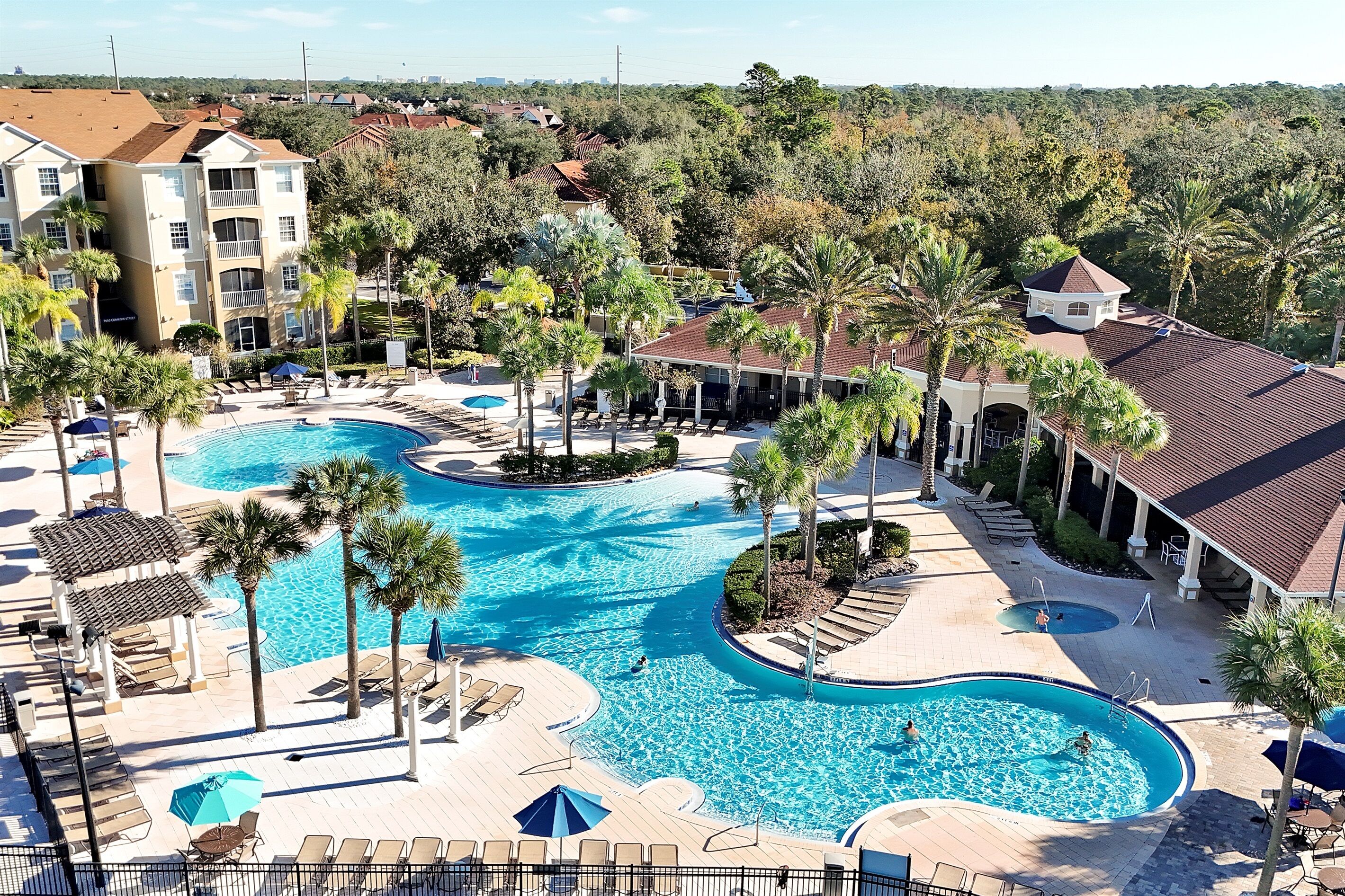 A heated pool