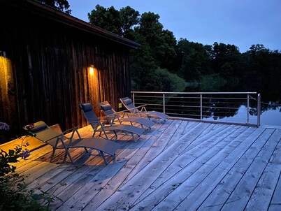 Vacation home at the Schaalsee the bridge house. A dream of peace and serenity.