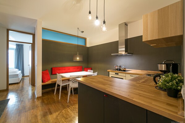 Exclusive-Apartment, 2 Schlafzimmer (incl. cleaning fee and city tax) | Eigene Küche