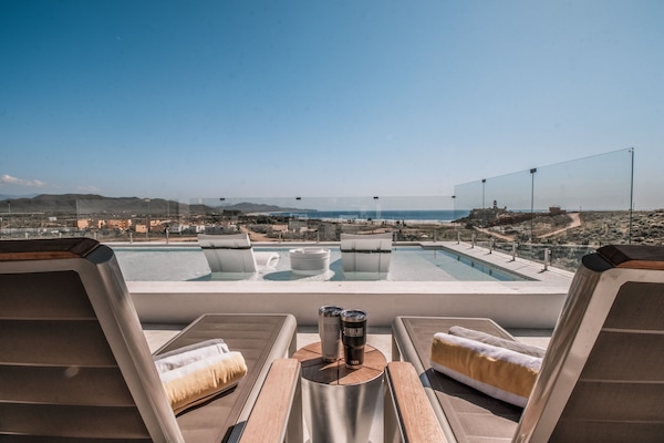 Presidentiële penthouse, 4 slaapkamers, uitzicht op oceaan | Terras