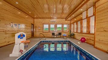 Indoor pool, a heated pool