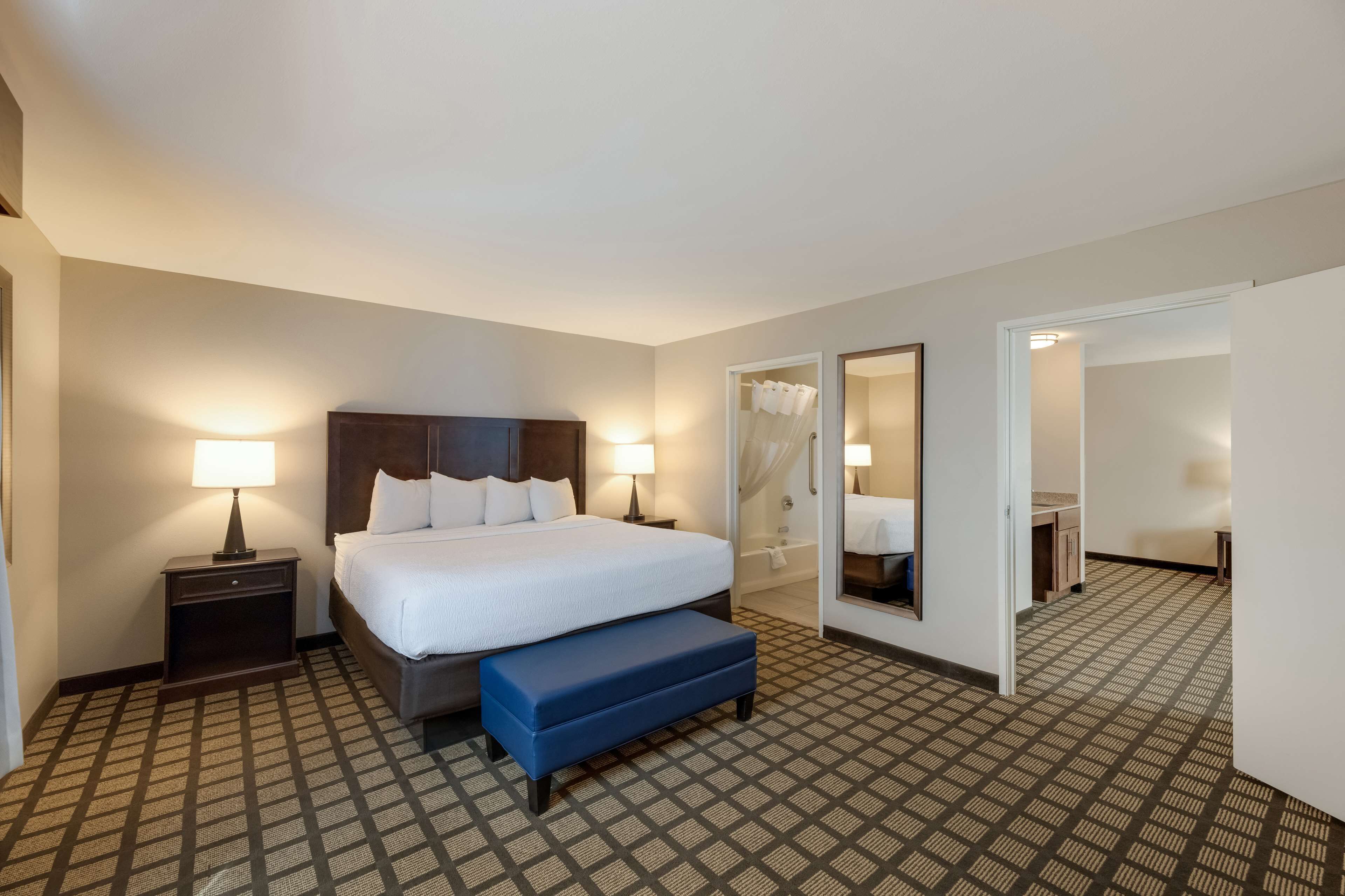 套房, 1 张特大床, 无烟房, 冰箱和微波炉 (with Sofabed) | 隔音、免费 WiFi、床单