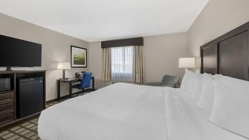 Phòng Tiêu chuẩn, 1 giường cỡ king, phù hợp cho người khuyết tật, tủ lạnh & lò vi sóng | Phòng cách âm, truy cập Internet không dây miễn phí, bộ trải giường