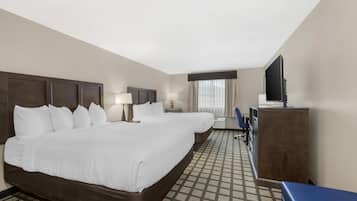 Standardzimmer, 2 Queen-Betten, Nichtraucher, Kühlschrank und Mikrowelle | Schallisolierte Zimmer, kostenloses WLAN, Bettwäsche