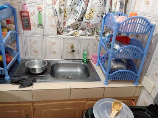 Fridge, stovetop, cookware/dishes/utensils, spices - TRANQUIL SECOND HOME (Nairobi)