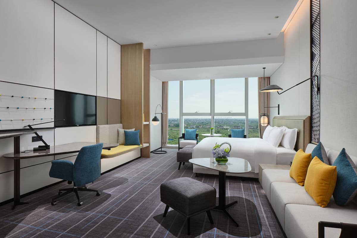 Premium bedding, down duvets, memory-foam beds, minibar