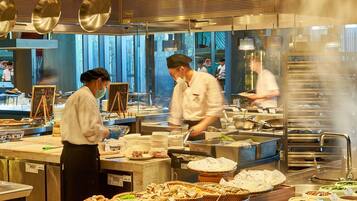 Daily buffet breakfast for a fee