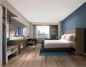 1 bedroom, in-room safe, laptop workspace, blackout curtains - Holiday Inn Express Tianjin Airport East by IHG (Tianjin)