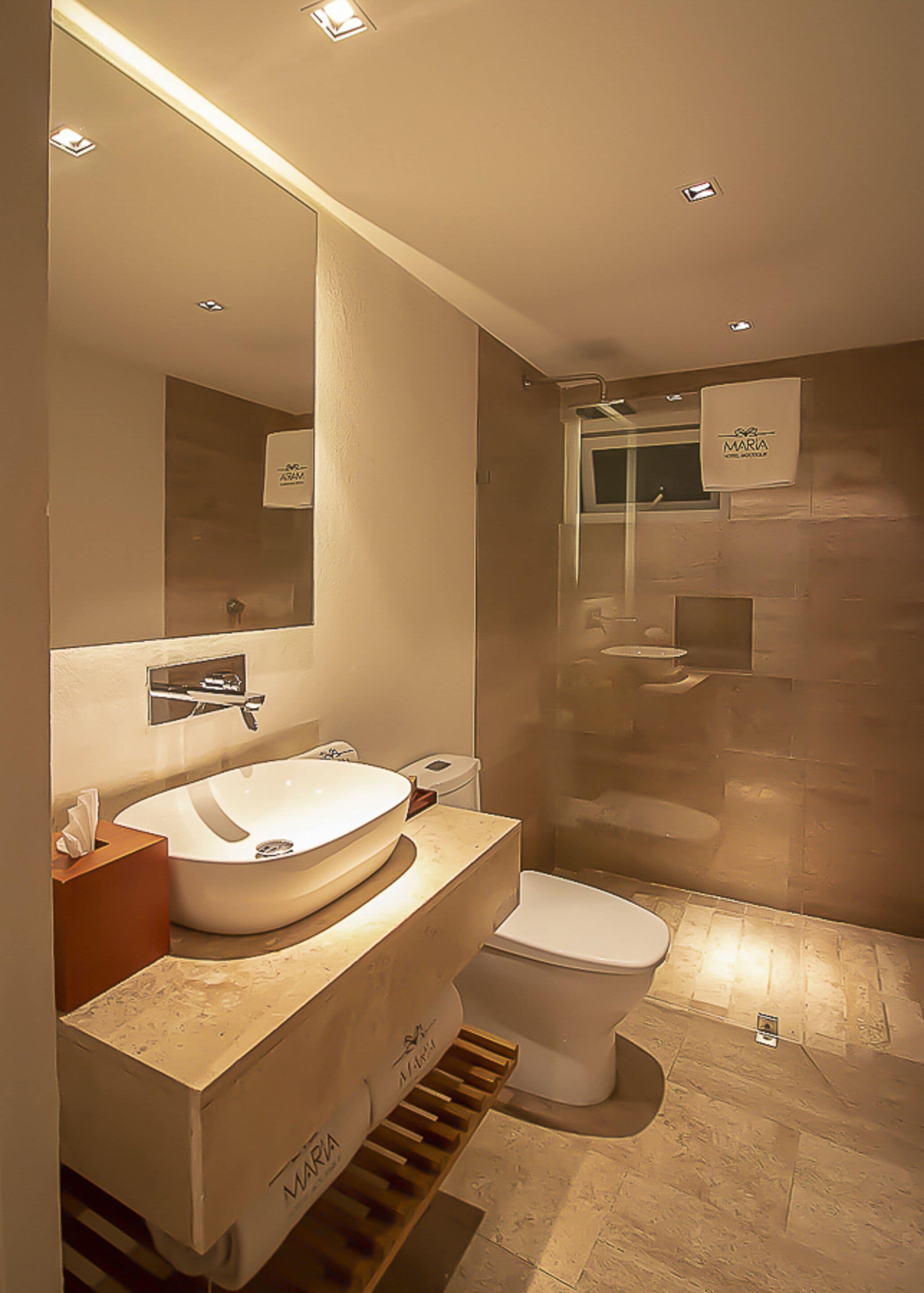 shower, rainfall showerhead, free toiletries, hair dryer