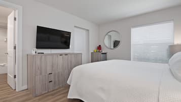 1 habitación, tabla de planchar con plancha, internet y ropa de cama