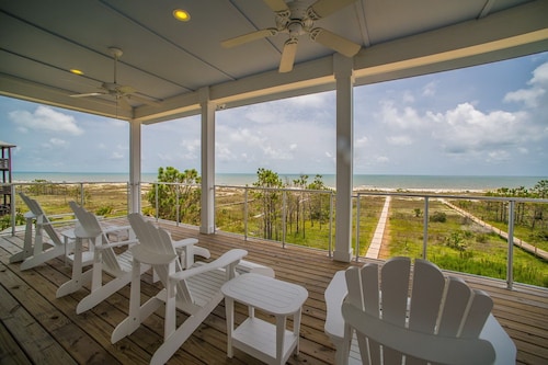 Upscale Beach Front Home w/Elevator, Private Pool, Fire Pit!