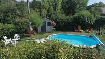 Piscine extérieure, piscine chauffée