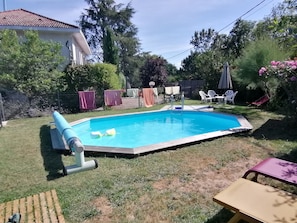 Piscine extérieure, piscine chauffée