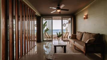 Design Penthouse | Living area | 38-inch Smart TV with digital channels, TV, Netflix