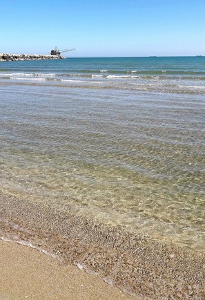 Accommodatie ligt op het strand