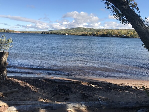 On the beach, sun loungers, beach towels - Large Vacation Home Across from Lake Superior & Short Walk to Lighthouse!! (Eagle Harbor)
