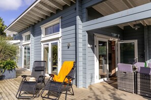 Terrace/patio - Swanpool, Great Field Lodges -  a lodge that sleeps 2 guests  in 1 bedroom (Braunton)
