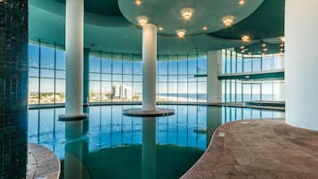 Indoor pool, outdoor pool