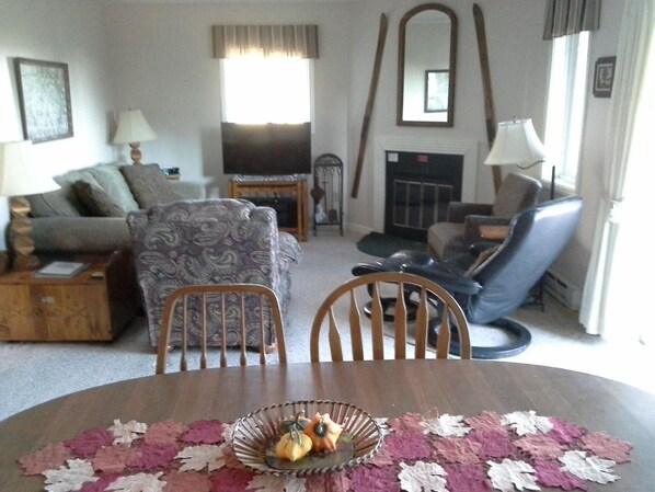 Condo, Multiple Beds (Sugar Ski & Country Club Unit 211 Bro) | Living room | Flat-screen TV