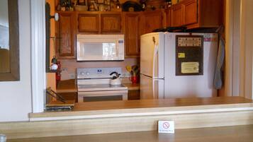 Condo, Multiple Beds (Sugar Ski & Country Club Unit 211 Bro) | Private kitchen | Full-size fridge, microwave, oven, stovetop