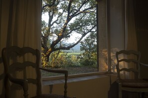Interior - L'Atelier, with its century-old oak trees and panoramic view of the Luberon region (Cucuron)