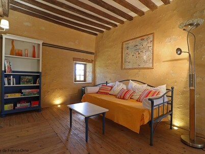 Spacious Percheronne farmhouse with spa in a natural setting