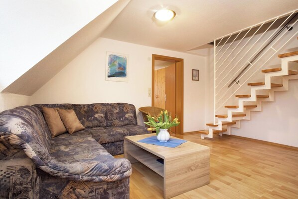 Televisor, taula de tennis de taula i estèreo