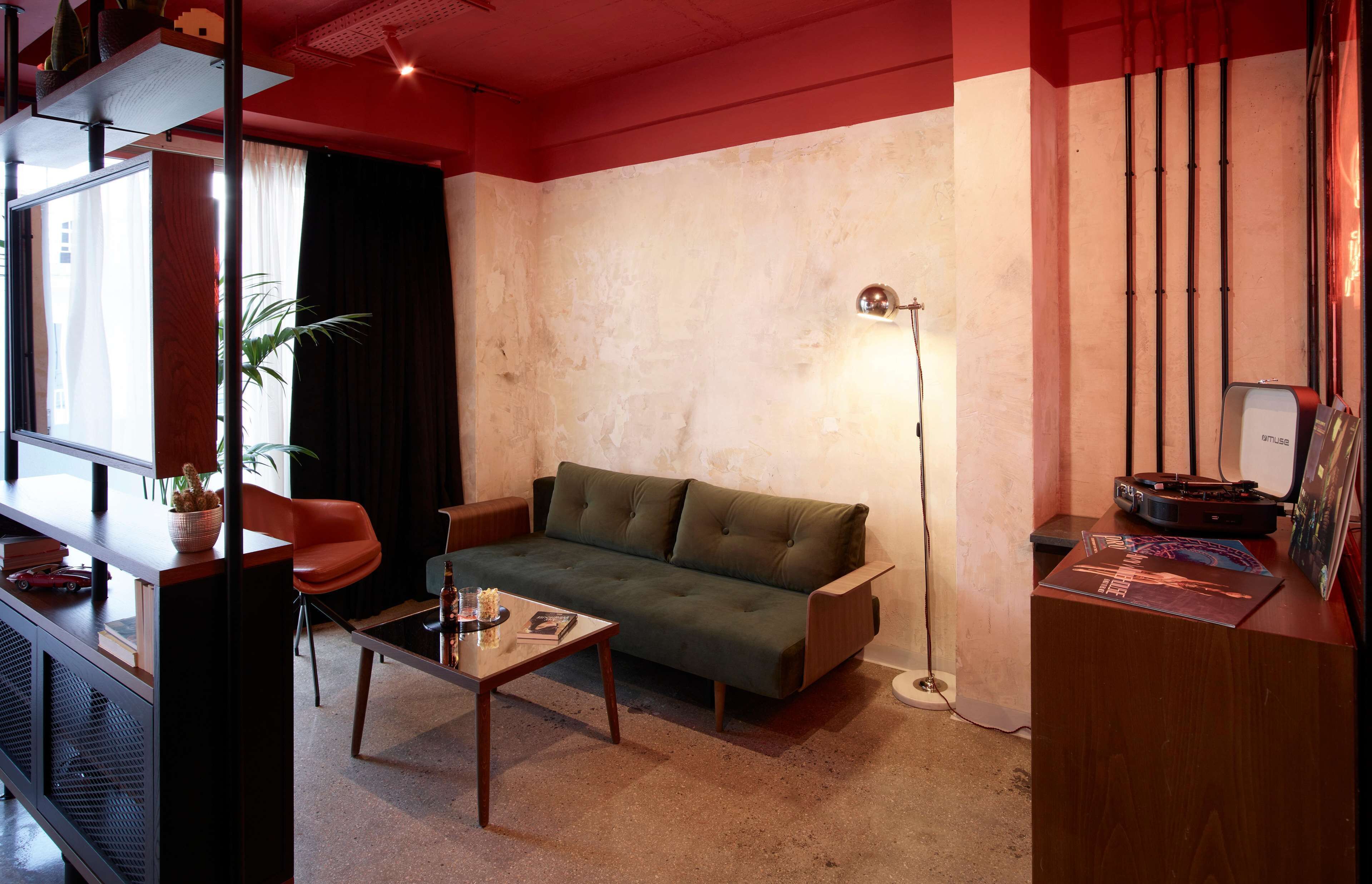 dave red king suite | premium bedding, minibar, in-room safe, desk