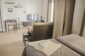 1 makuuhuone, silitysrauta/-lauta, vauvan matkasänky, Wi-Fi