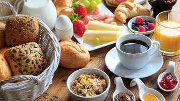 Daily buffet breakfast (EUR 12.00 per person)